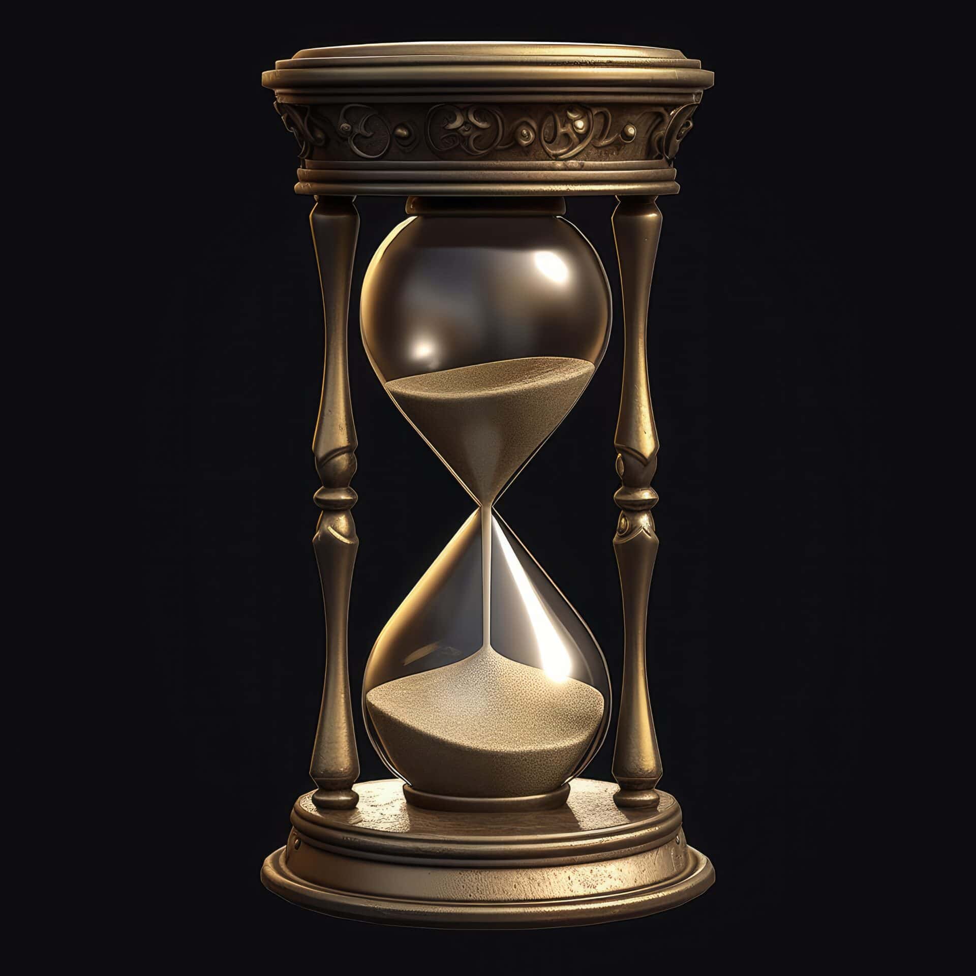 Hourglass design illustration